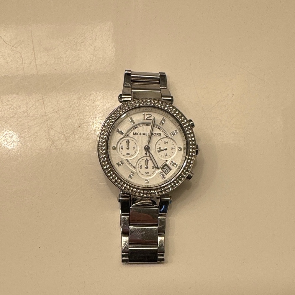 Michael Kors Silver Chronograph Watch